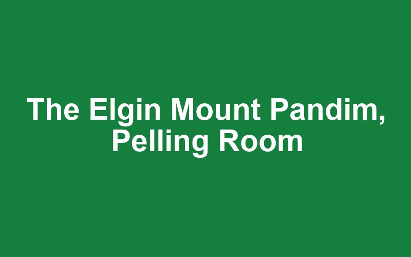 The Elgin Mount Pandim, Pelling