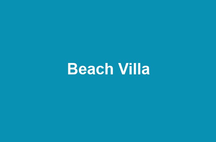 Beach Villa